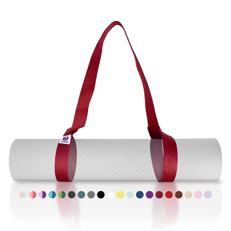 Tumaz Yoga Mat Strap [MAT NOT Included] (2 Sizes) with Extra Thick & Comfy Delicate Texture, Adjustable Yoga Mat Carrier - Image 1